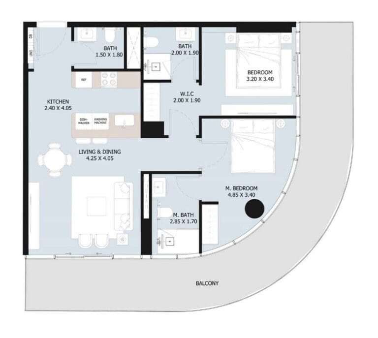 2 Bedrooms