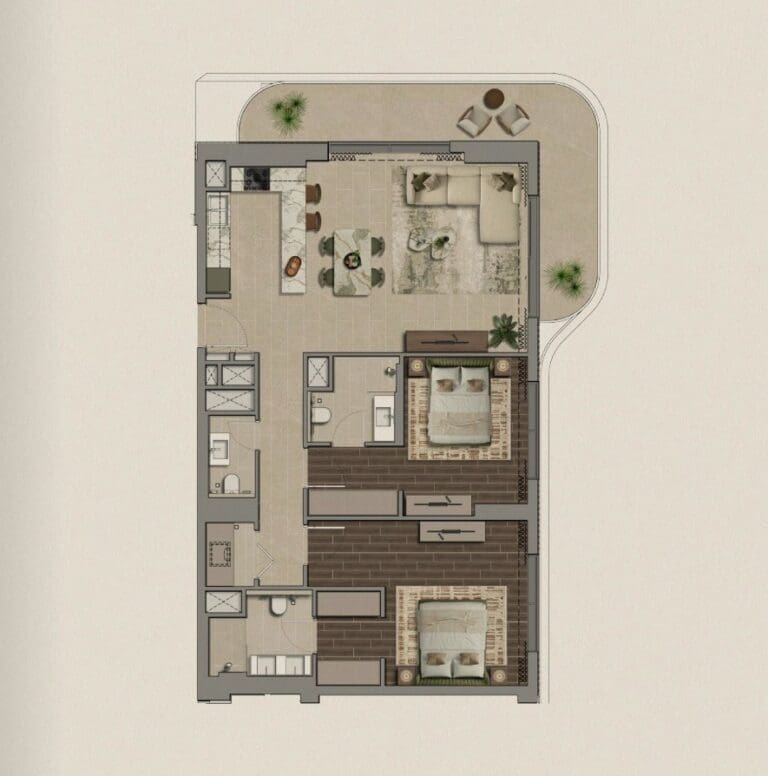 2 Bedrooms