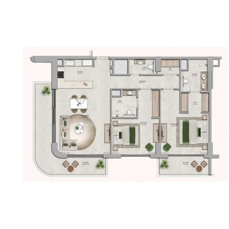 2 Bedrooms
